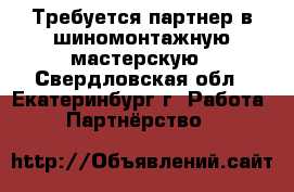 Требуется партнер в шиномонтажную мастерскую - Свердловская обл., Екатеринбург г. Работа » Партнёрство   